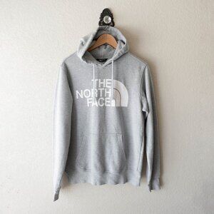 The North Face Men’s Size Small Gray Hoodie Sweatshirt Half Dome Logo Pullover